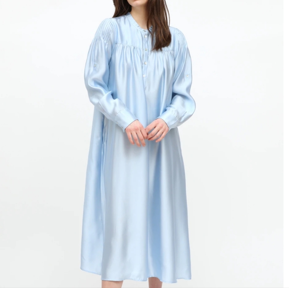 Birgitte Herskind Blue Stella Maxi Shirt Dress Size 34 - Picture 4 of 16